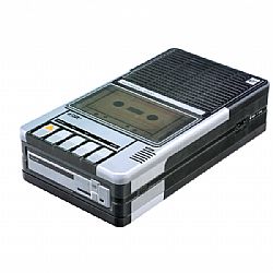 CASSETTE RECORDER ΟΡΘΟΓΩΝΙΟ ΜΕΤΑΛΛΙΚΟ ΚΟΥΤΙ