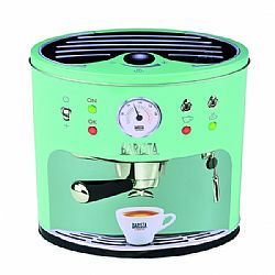 COFFEE MACHINE GREEN ΟΒΑΛ ΜΕΤΑΛΛΙΚΟ ΚΟΥΤΙ