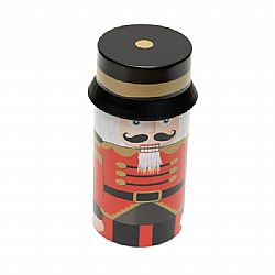 X-MAS NUTCRACKER ΚΥΛΙΝΔΡIKO ΜΕΤAΛΛΙΚΟ ΚΟΥΤΙ